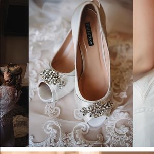 Ivory bridal heels